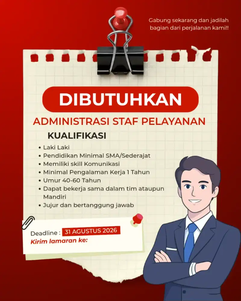 DIBUTUHKAN CEPAT!!!