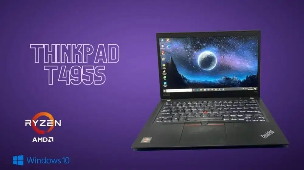 Lenovo Thinkpad T495s AMD Ryzen 7 3700 Ram 16GB Layar 14inch N-RV