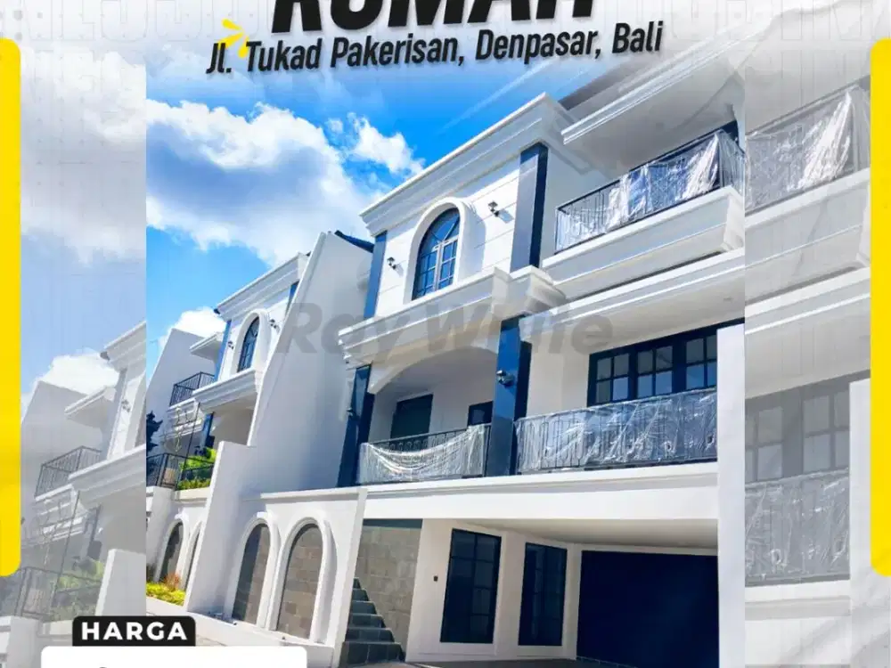 Dijual Rumah baru Cluster 3Kamar di panjer Denpasar Bali
