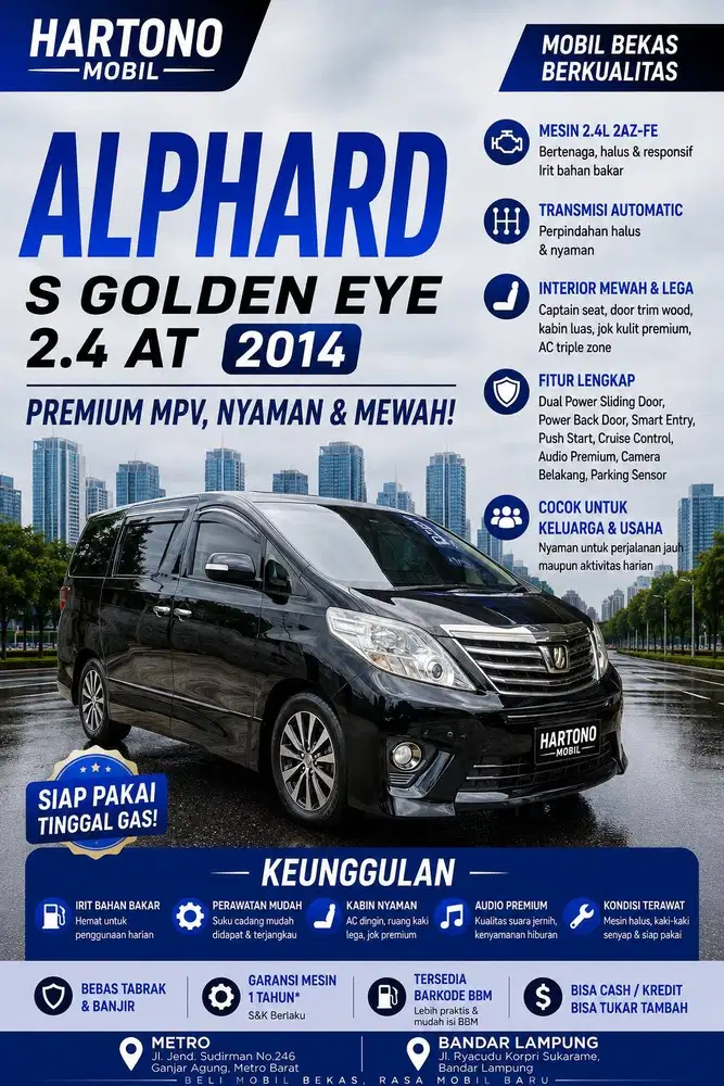 ALPHARD S 2.4 AT 2014