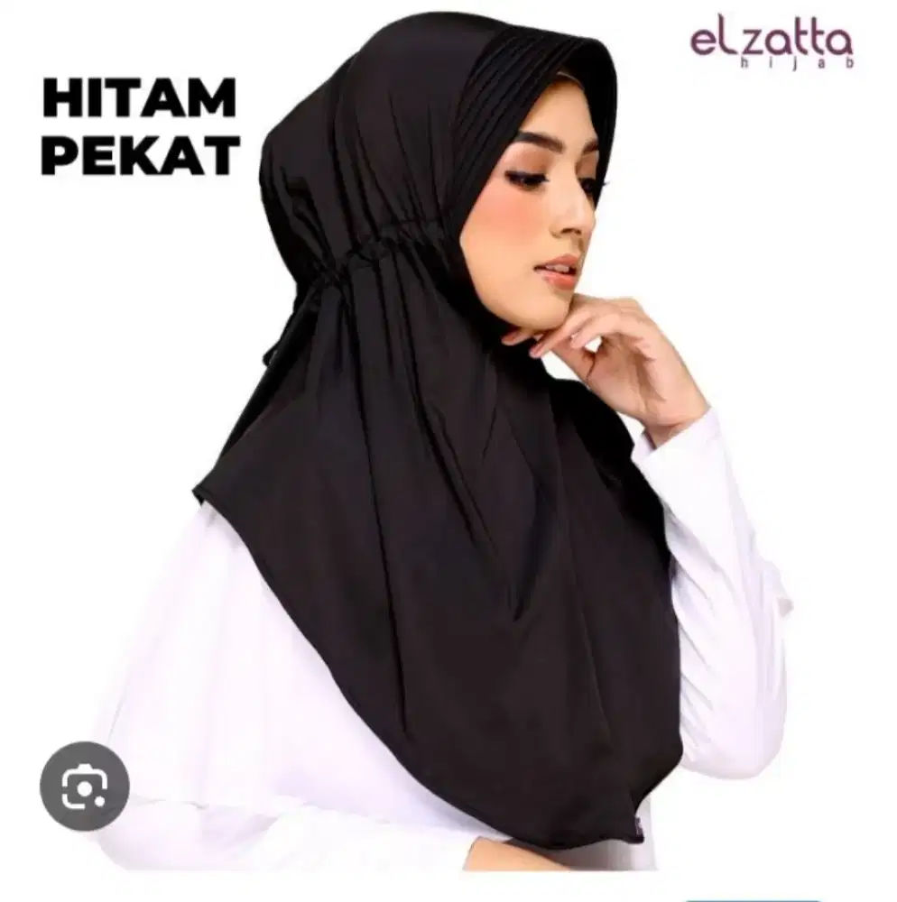 Hijab Serut Elzatta Hitam