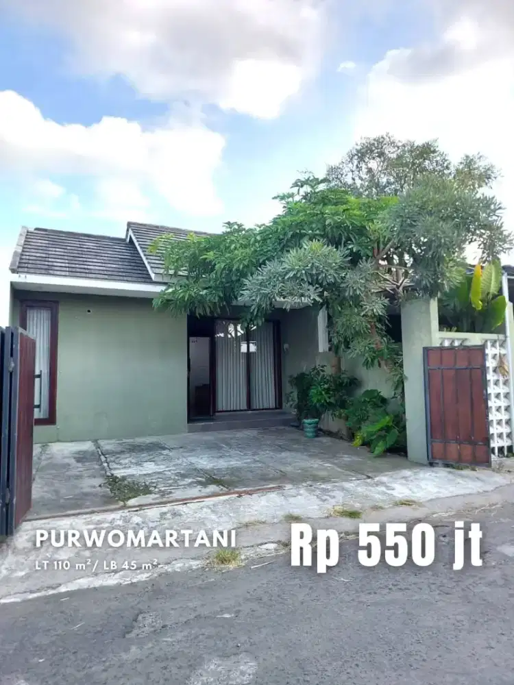 Dijual Rumah Modern Minimalis Akses Mudah di Purwomartani
