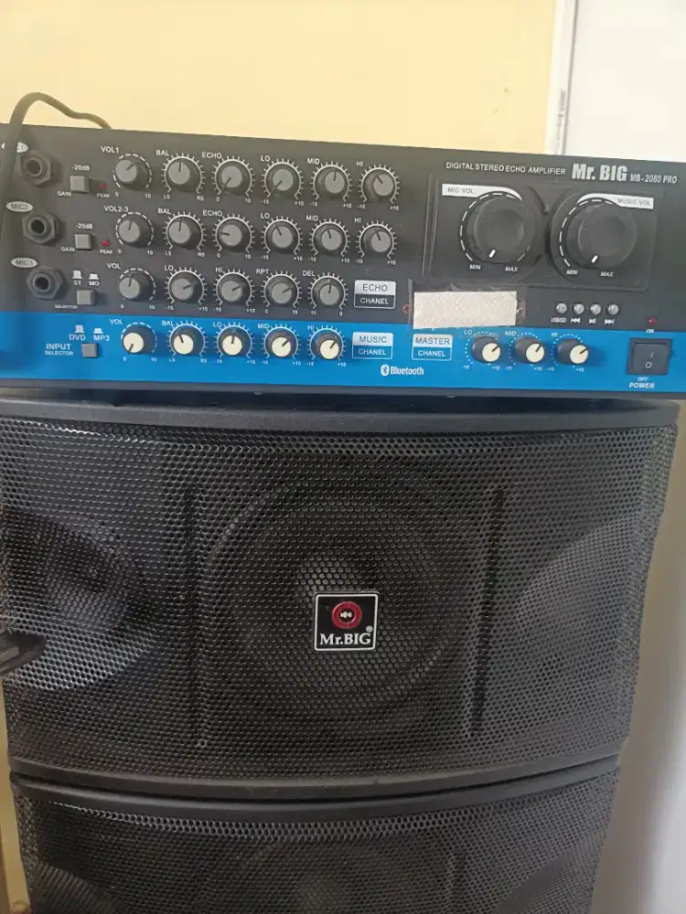 Speaker set Digital Stereo Echo Amplifier Mr Big type  MB-2080 Pro