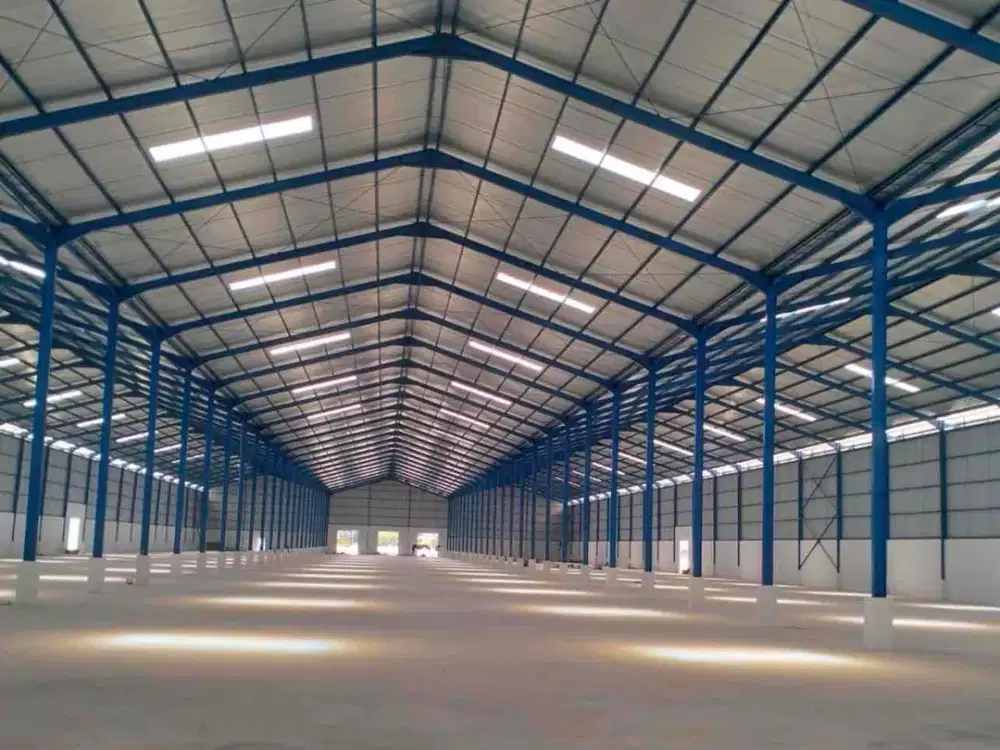 Di Sewa pabrik / gudang baru ready Oktober luas 1 hektar bangunan 10.000 m2 dalam kawasan industri delta silicon cikarang