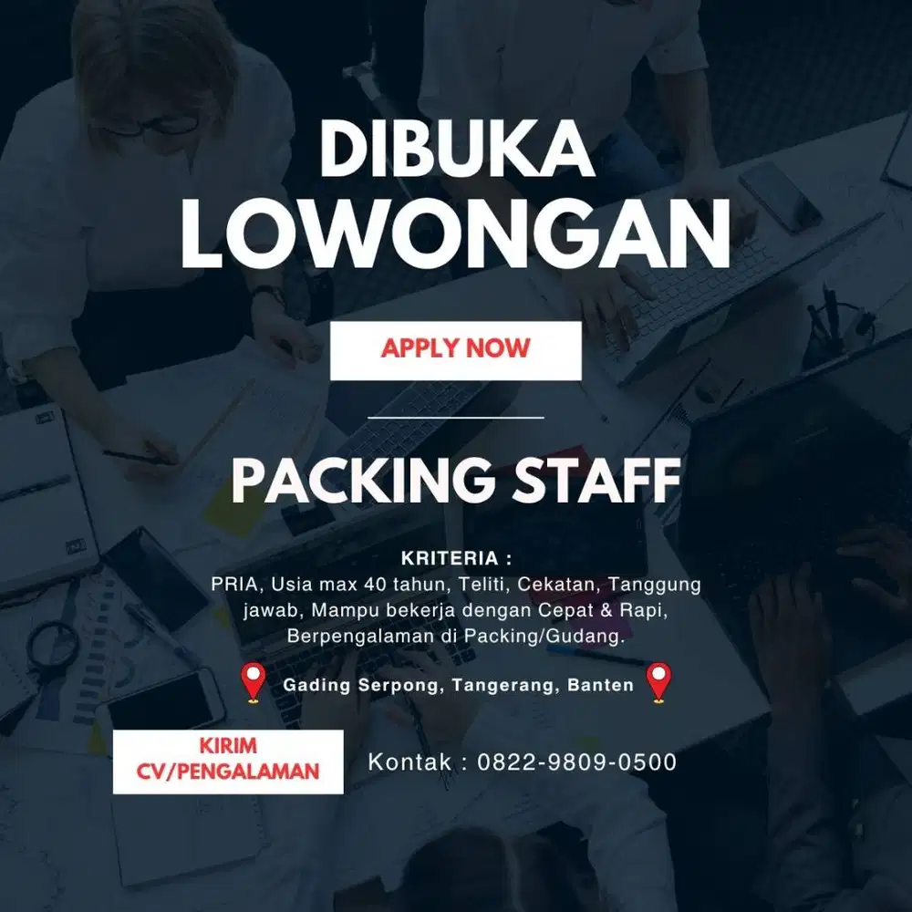 Lowongan Packing Staff