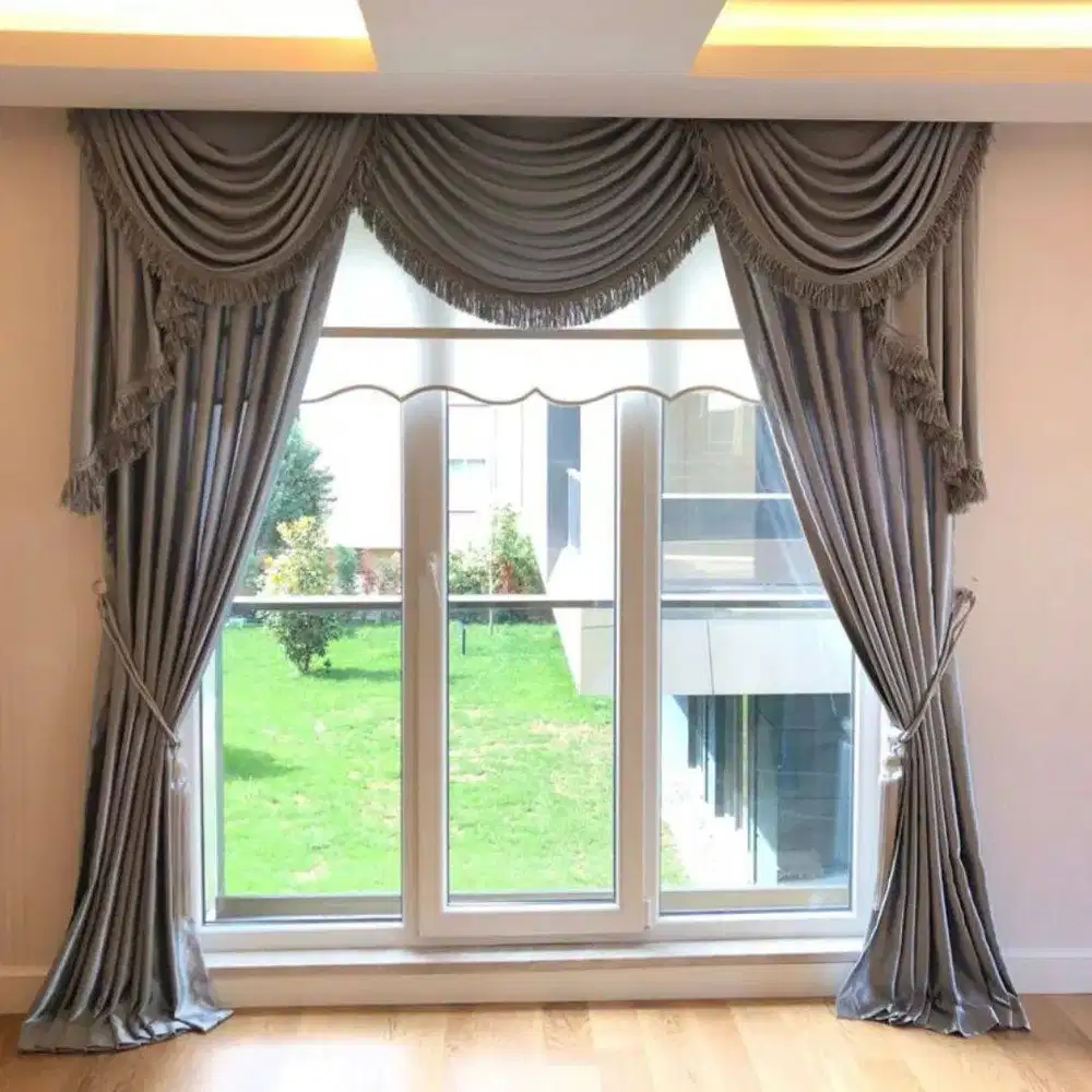 Jasa Pasang Gorden Custom Wallpaper Dinding 3D Gordyn Hordeng Korden