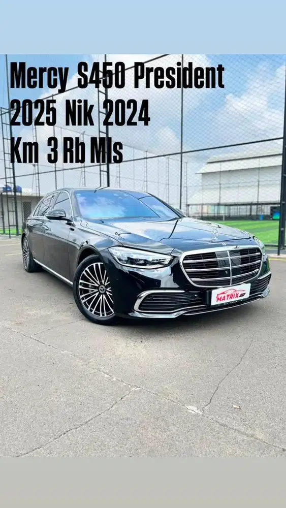 Mercy S450 President 2025 Nik24 Black on black Siap pakai