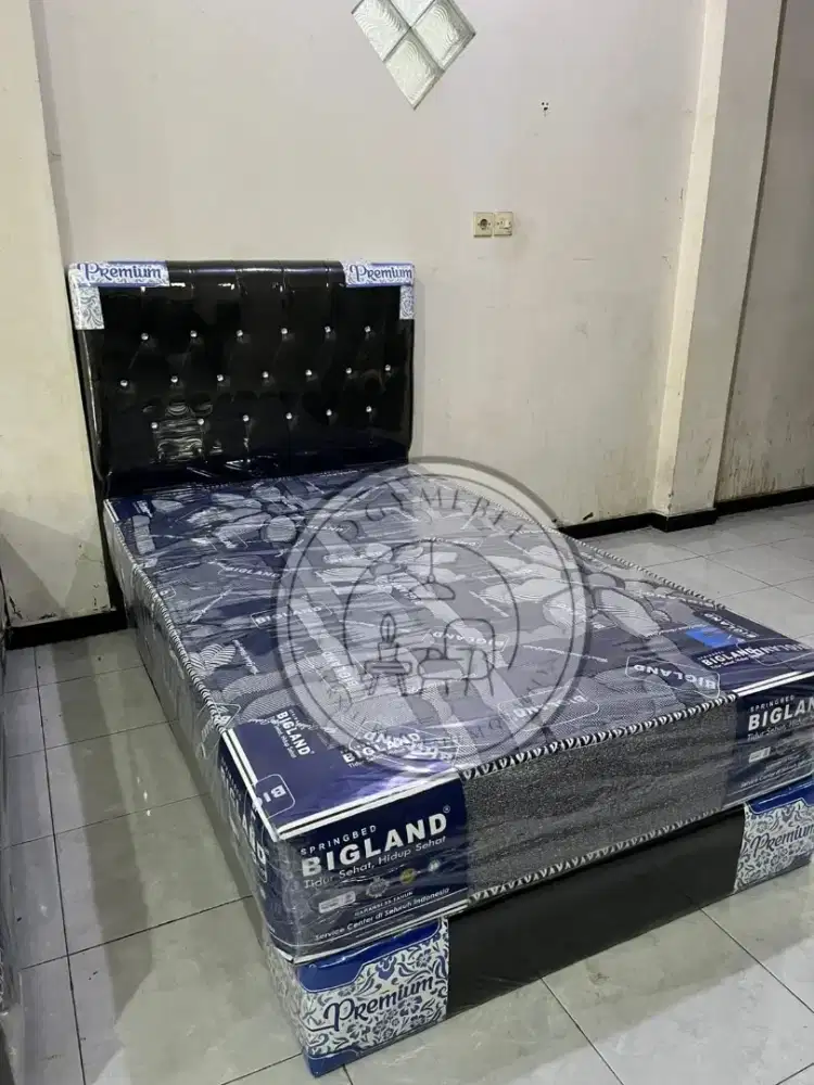 Promo sale satu paket springbed bigland dan divan 120 termurah