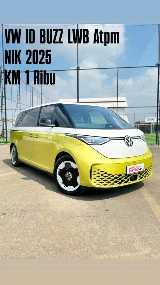 VW ID BUZZ LWB Atpm Nik 2025 Yellow on white Siap pakai