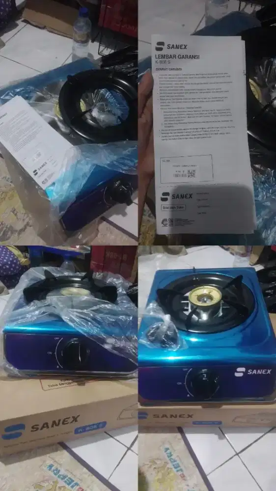 Kompor 1 tungku merek Sanex K-808S.