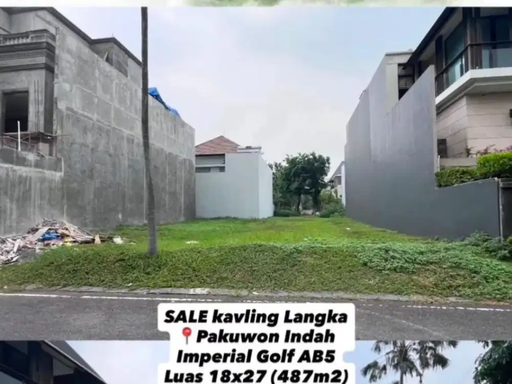 Dijual Kavling Pakuwon Indah Depan Golf View Cluster Imperial Golf