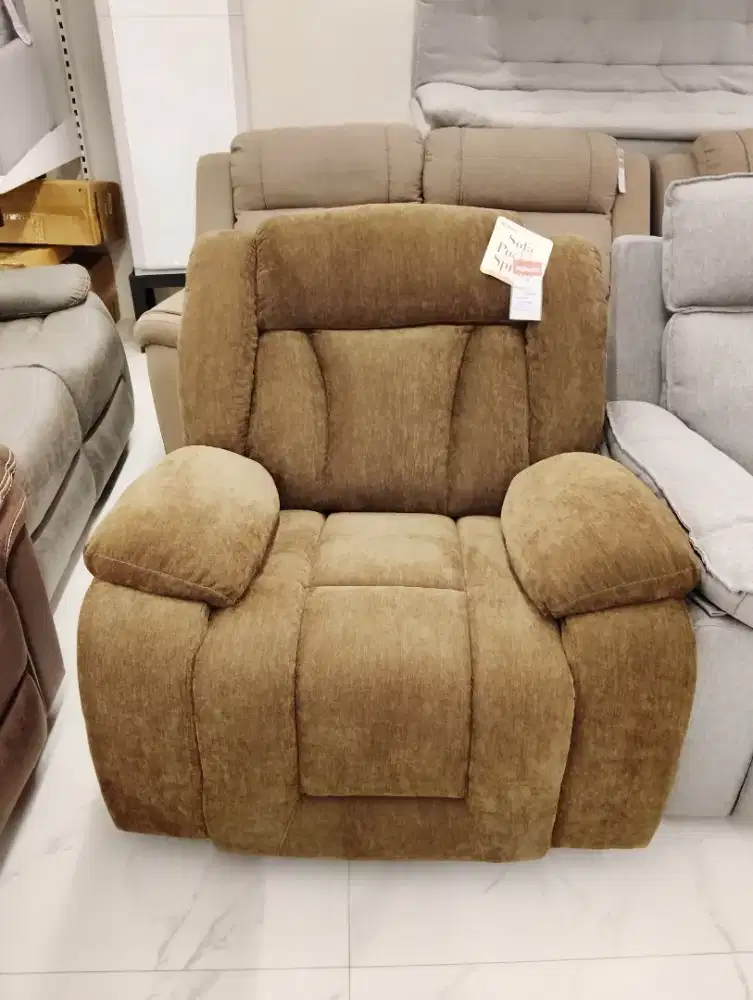 Selma parves Sofa 1S Rocking - Coklat