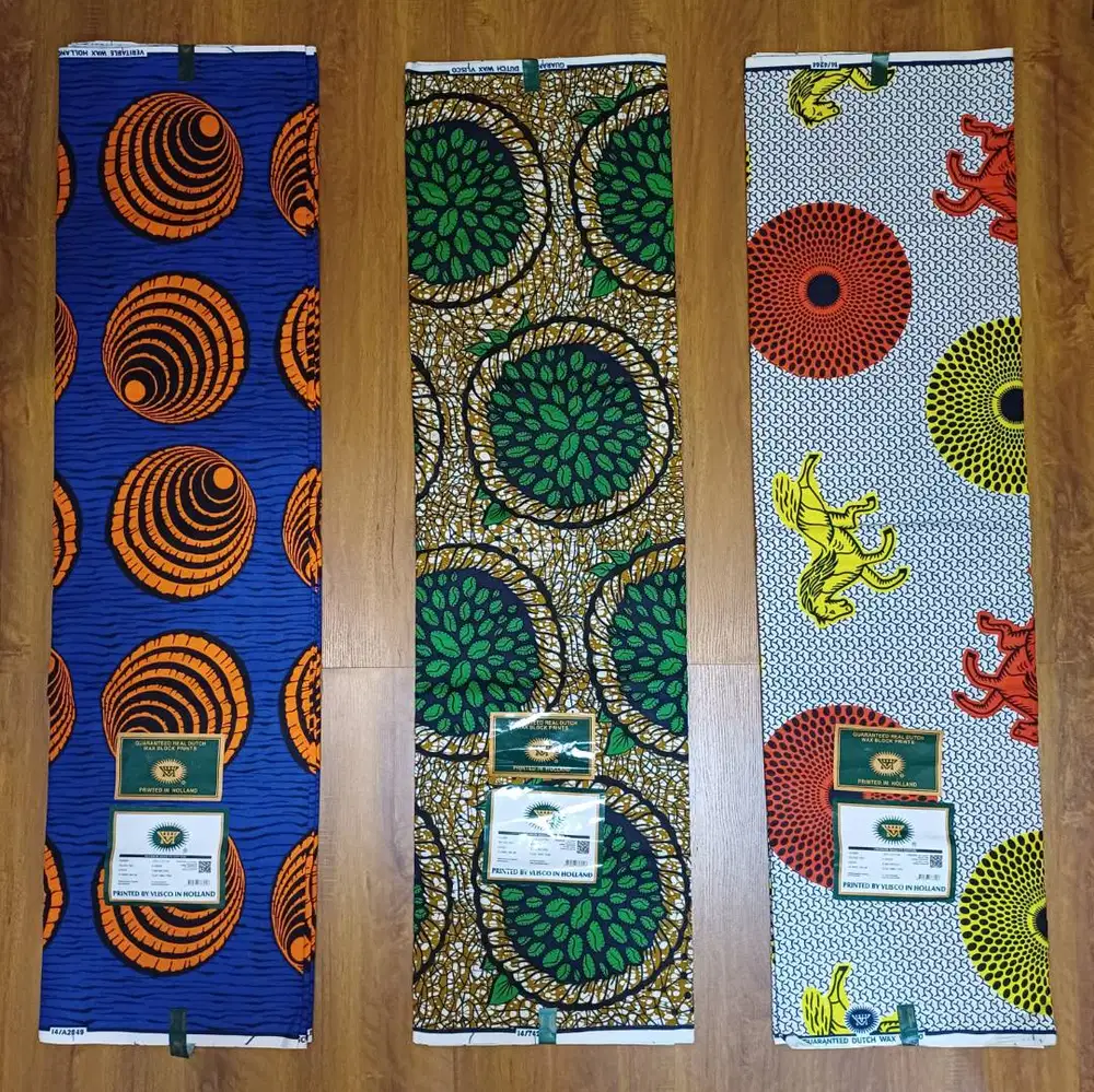 Kain Batik Katun Premium corak Afrika  : Vlisco in Holland