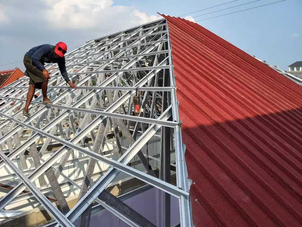 Galvalum Pasir KENCANA & Baja Ringan utk Renovasi Atap Tahan Karat