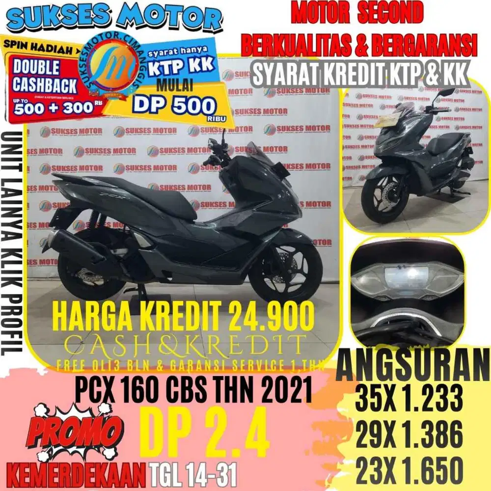 PCX 160 CBS TAHUN 2021 BERGARANSI CASHBACK UPTO 3OORBUAN