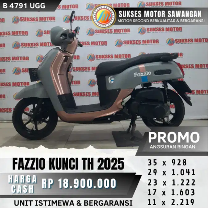 BISA CASH KREDIT YAMAHA FAZZIO HYBRID TH 2025 PINK MULUS BERGARANSI