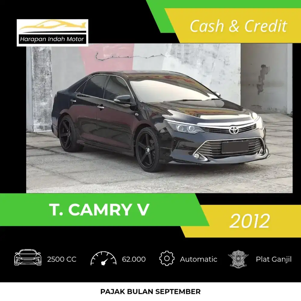 Toyota Camry 2.5 V 2012 Low KM 62RB Antik