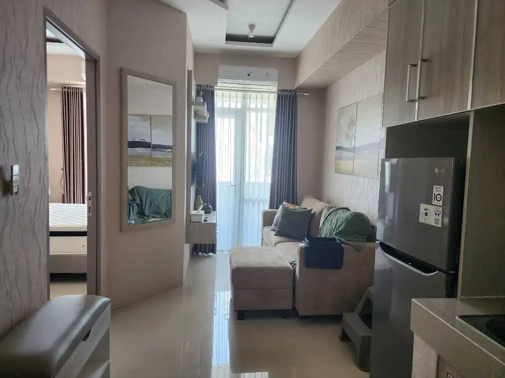 Sewa Apt 1 BR Vasanta Innopark Mm2100 Siap Huni View City Full Furnish