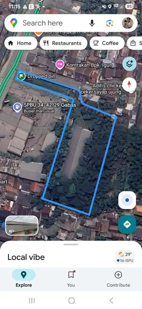 Dijual Tanah & Gudang