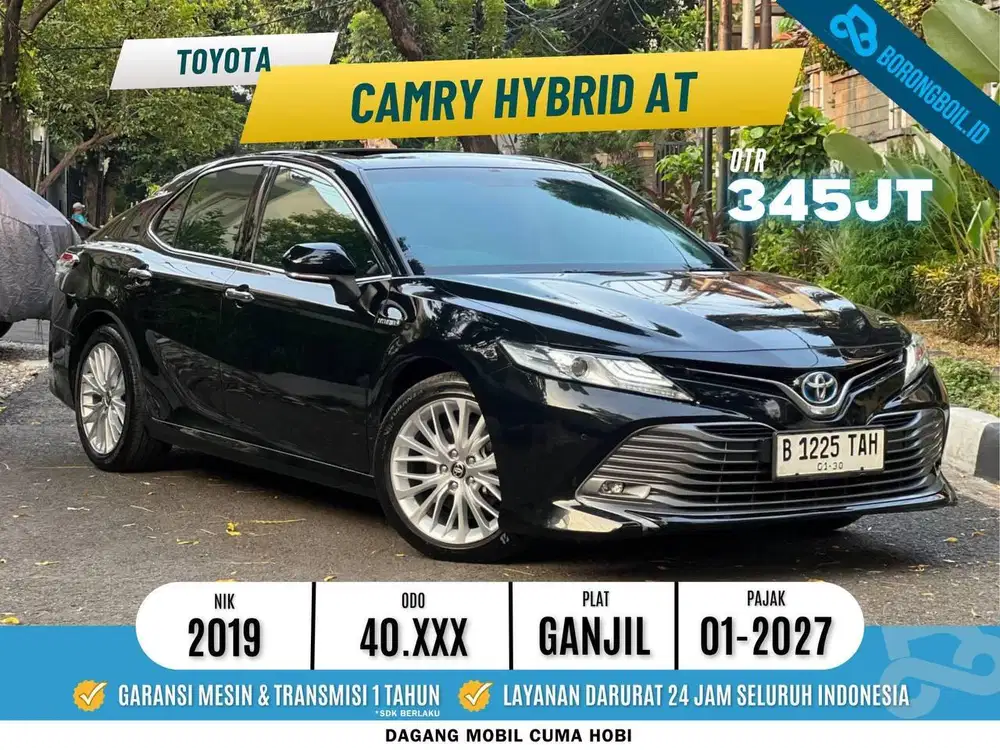 LOW KM SUPER TOYOTA CAMRY V 2.5 HYBRID 2019 HITAM KM40rb SUPER