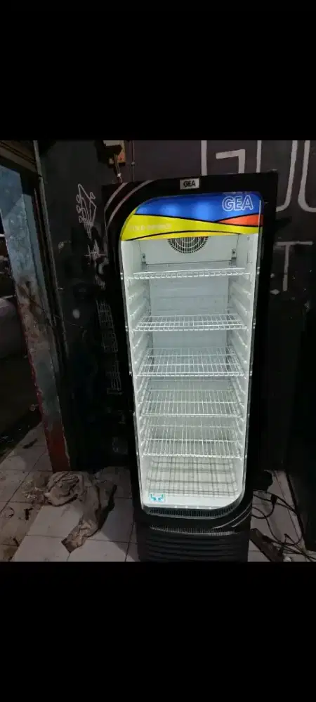 Jual bu showcase kulkas pendingin minuman ukuran 5 rak normal