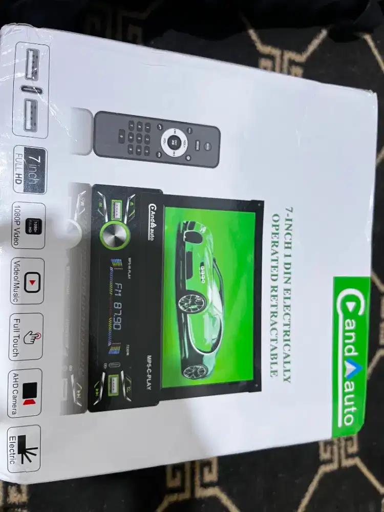 ​Head Unit REAKO 7Inch 1DIN LayarLipat(Retractable)Like New/Salah Beli