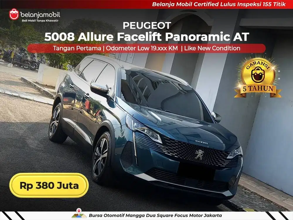 [ LOW KM 19RB ] Peugeot 5008 Allure Facelift Panoramic AT 2023/2024