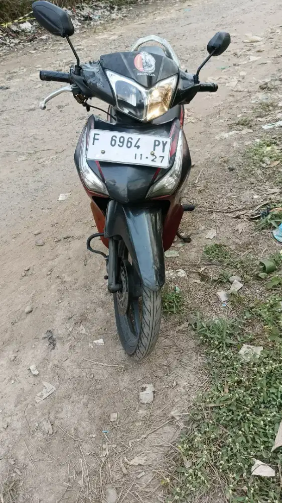 Suprax 125 helm in injeksi 2012 plat f kab surat cet aja