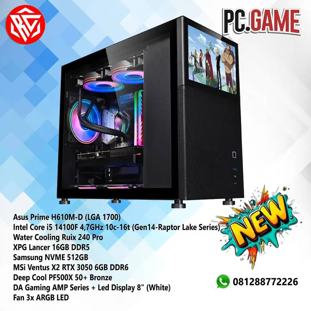 PC Core i5 Gen14 BARU (Gaming, Streaming, Editing & Desain Grafis)