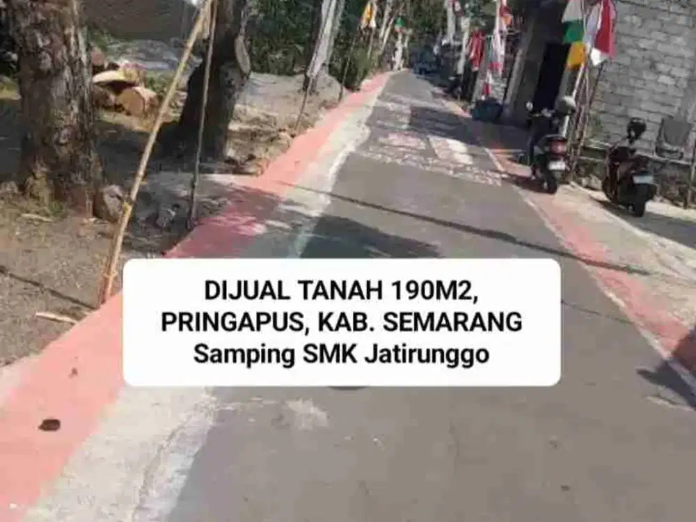 JUAL TANAH PRINGAPUS, DEKAT SMK JATIRUNGGO, PRINGAPUS KABUPATEN SEMARANG