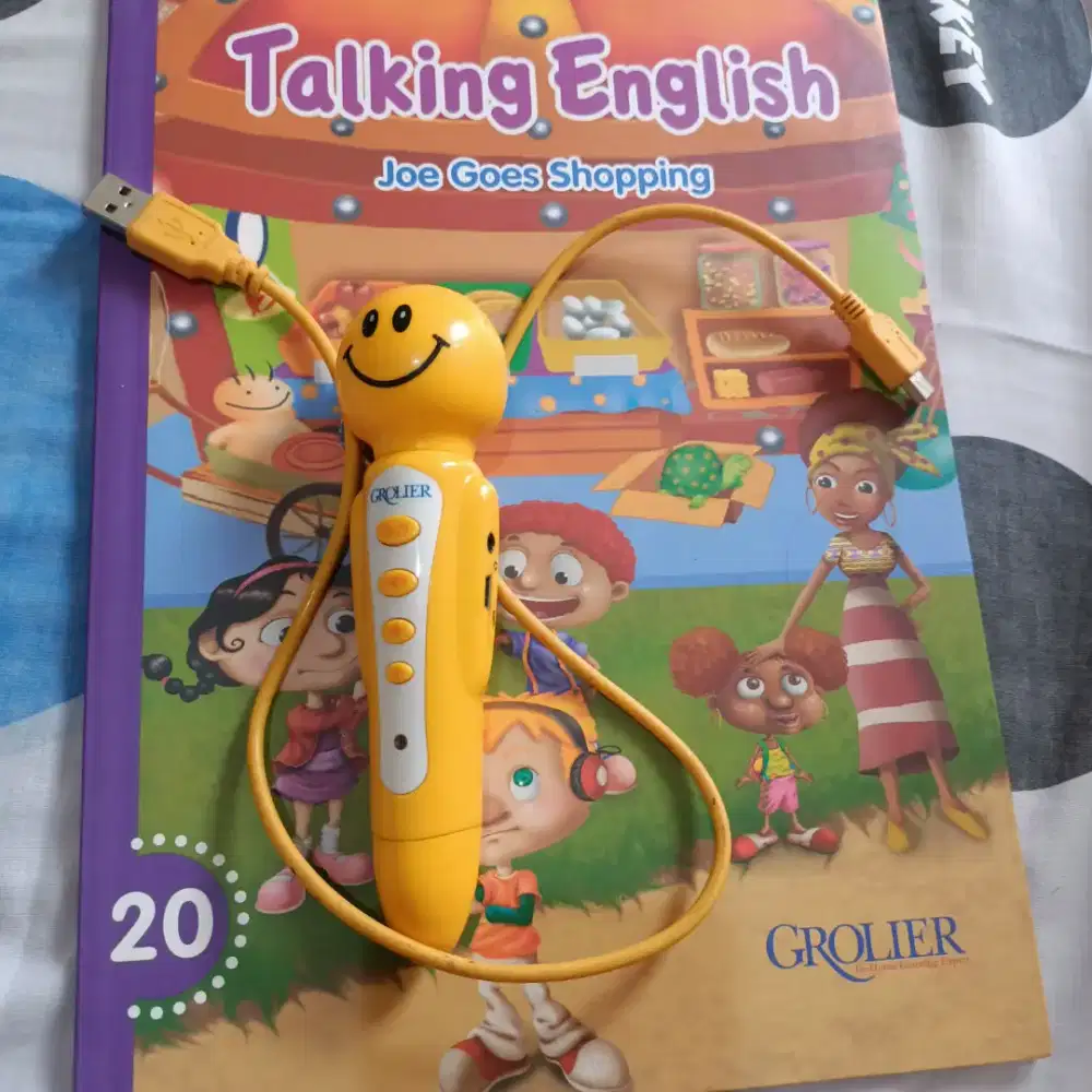 FULL SET! 20 Buku Talking English Grolier + Talking Pen
