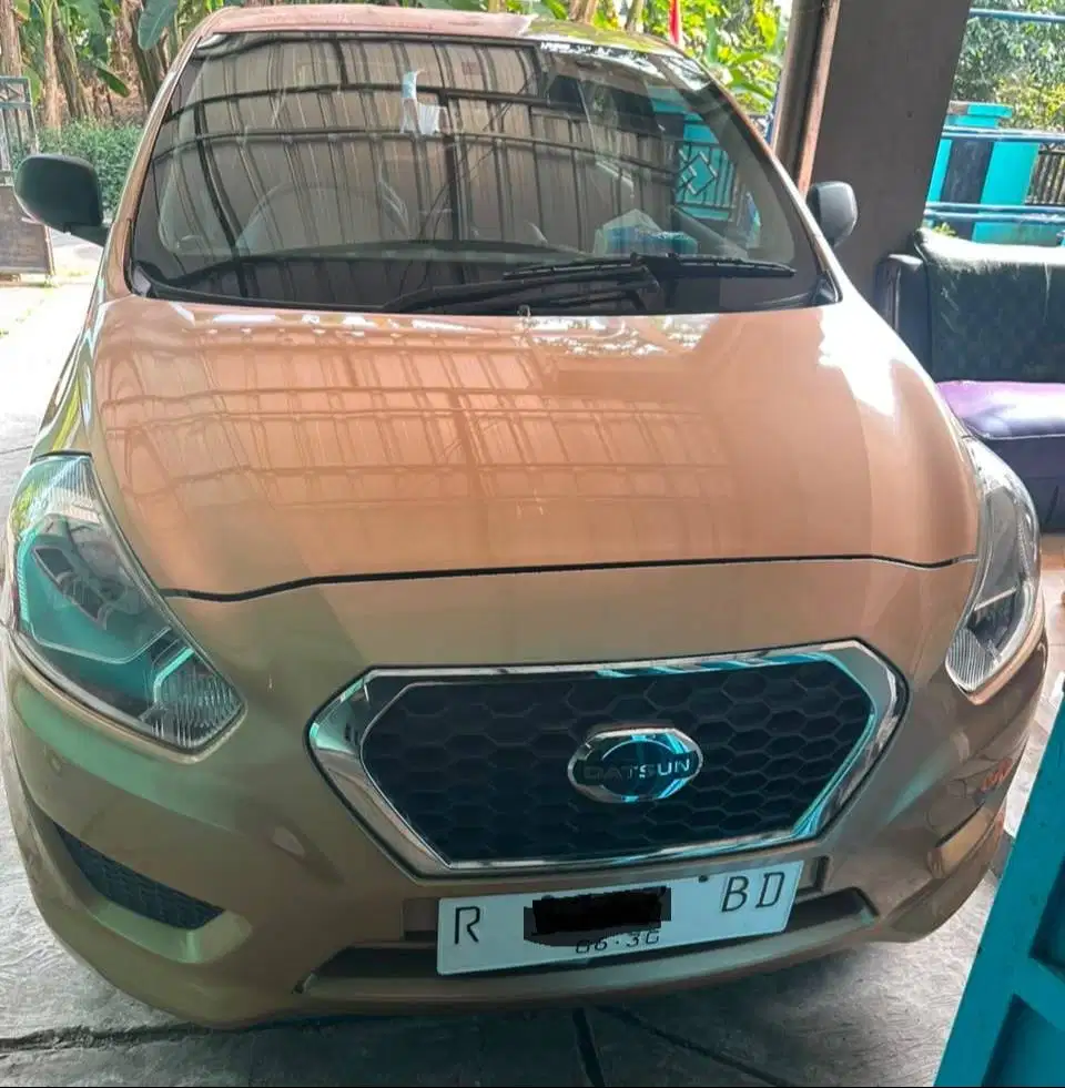 Datsun go + panca, manual 3 baris tahun 2015  warna gold