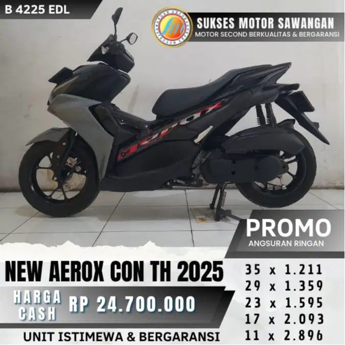 MULUS YAMAHA NEW AEROX CON TH 2025 BISA CASH KREDIT UNIT BERGARANSI