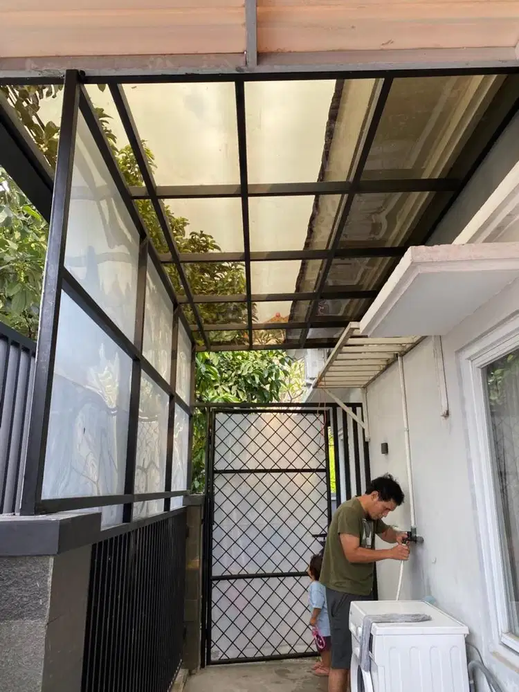 Kanopi solarflat transparan