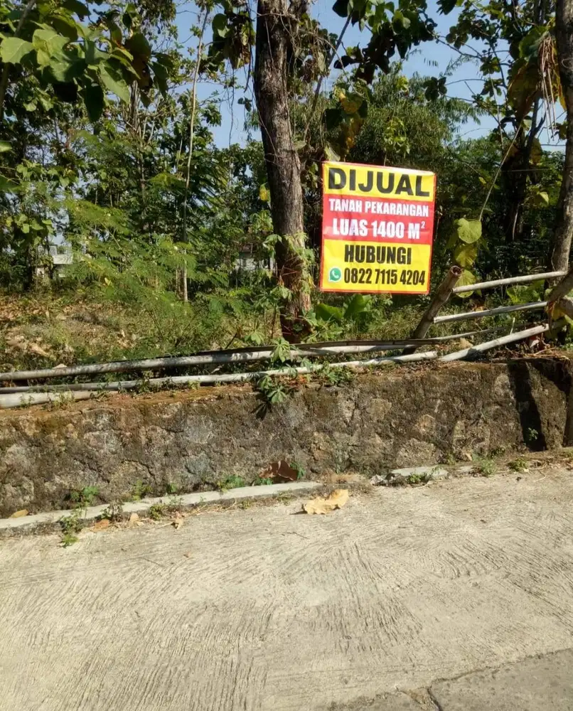 Di JUAL Tanah Pekarangan SHM Luas 1.400 m² Cocok Untuk Rumah/Investasi