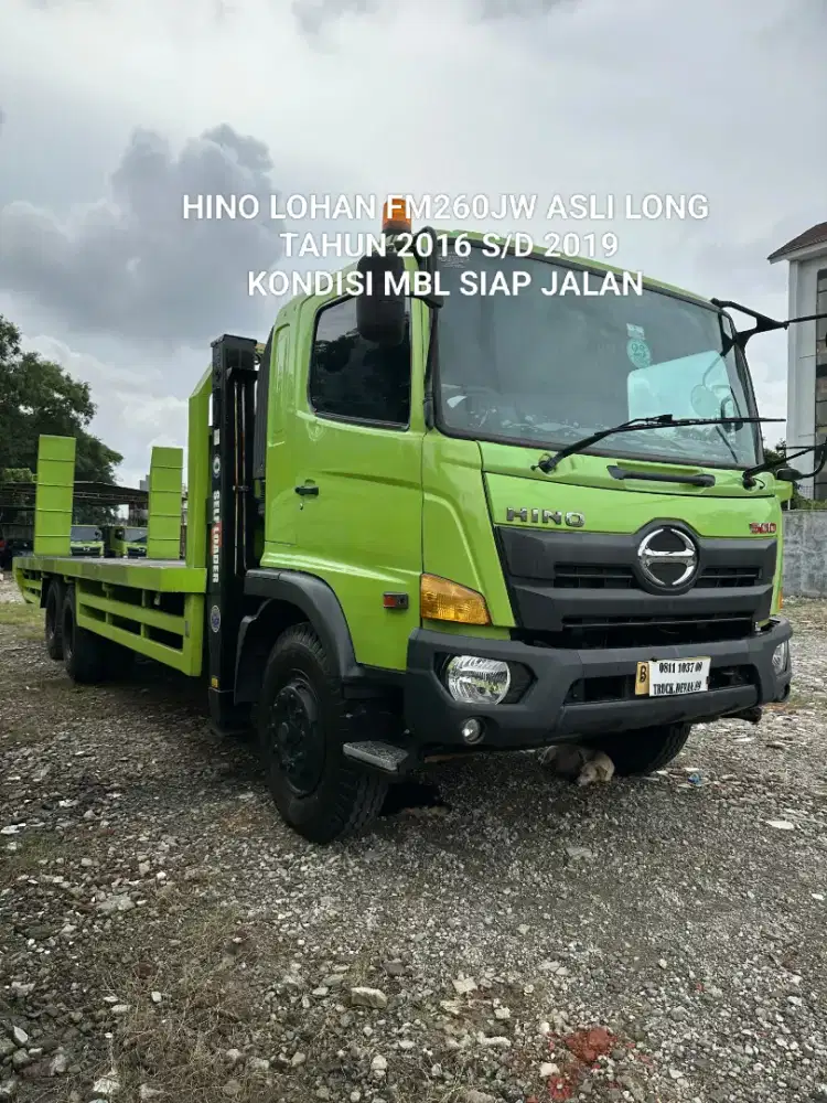 HINO LOHAN FM260JW ASLI LONG SELFLOADER BARU 6X4 TRONTON ISTIMEWA