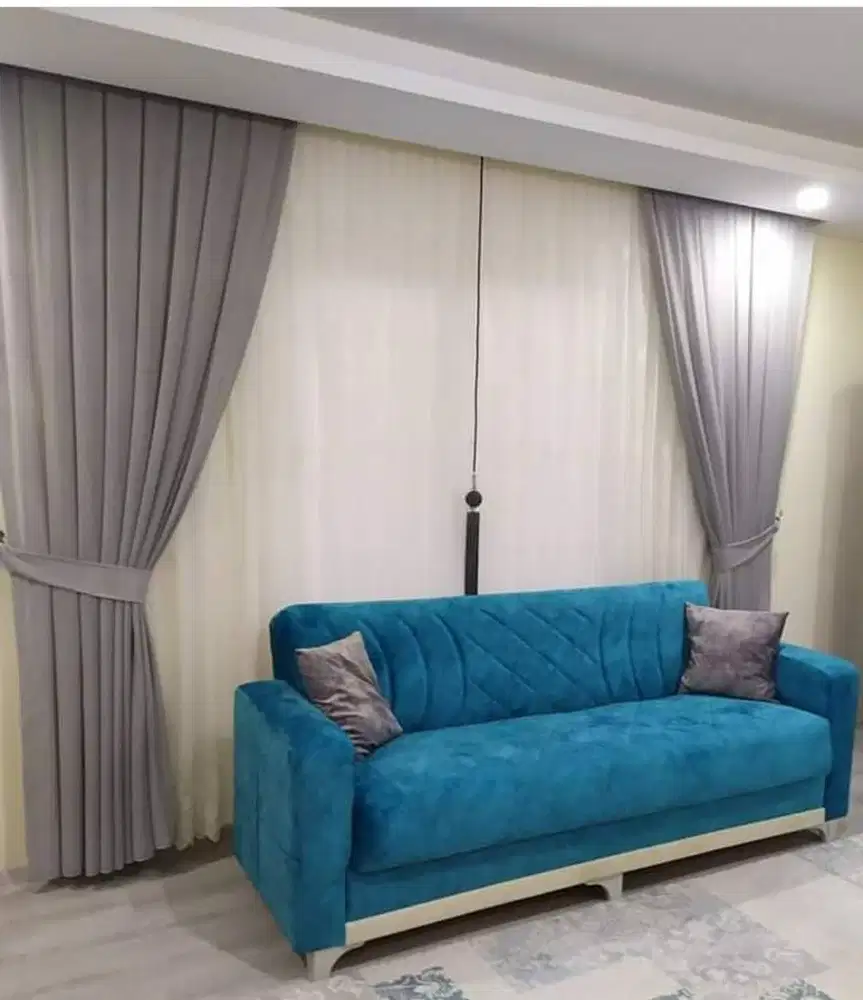Gorden Vertikal/Vertical Blinds Roll/Roller Krey Wallpaper Dinding 3D
