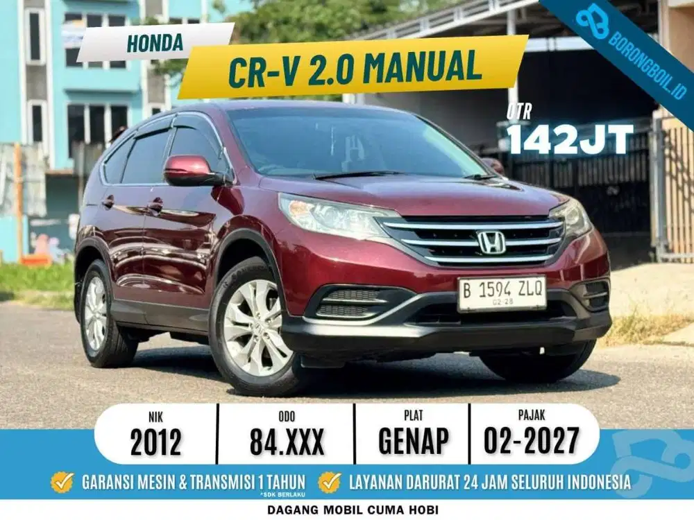 Honda CRV 2.0 MT Merah 2012