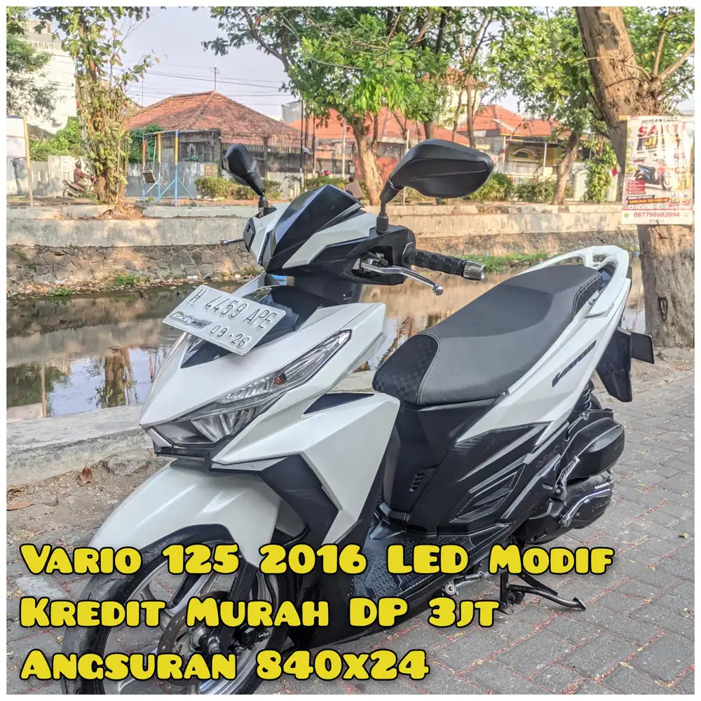 Vario 125cc 2016 Putih LED Modif Ringan