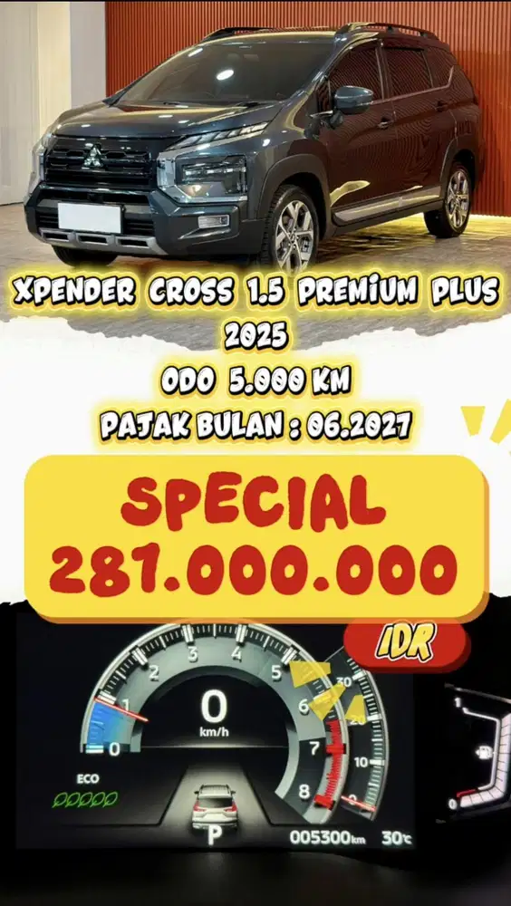 [ ODO 5.000 KM ] MITSUBISHI XPENDER 1.5 CROSS PREMIUM PLUS AT 2025
