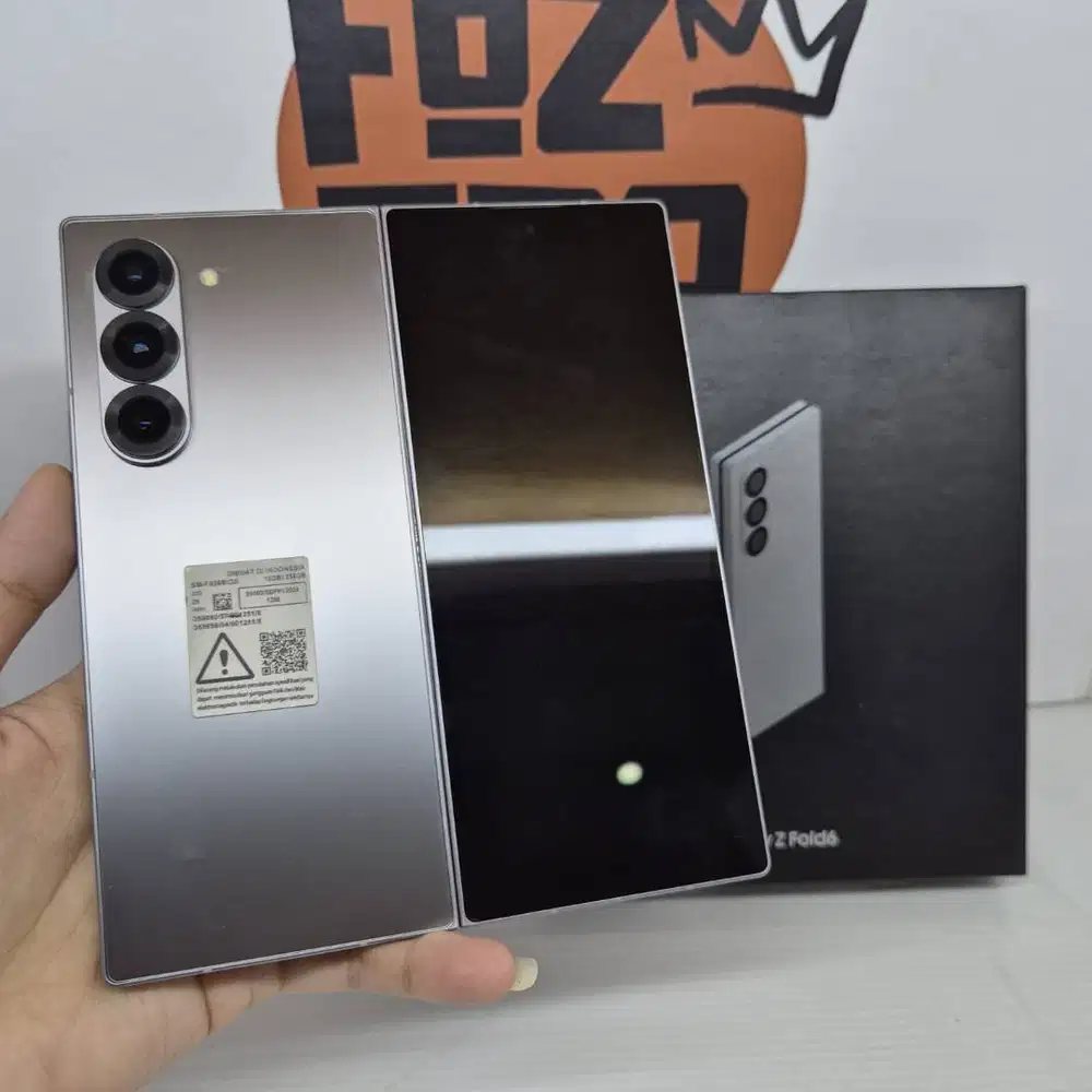 Samsung Galaxy Z FOLD 6 12/256GB Silver No Minus No Kendala FULLSET