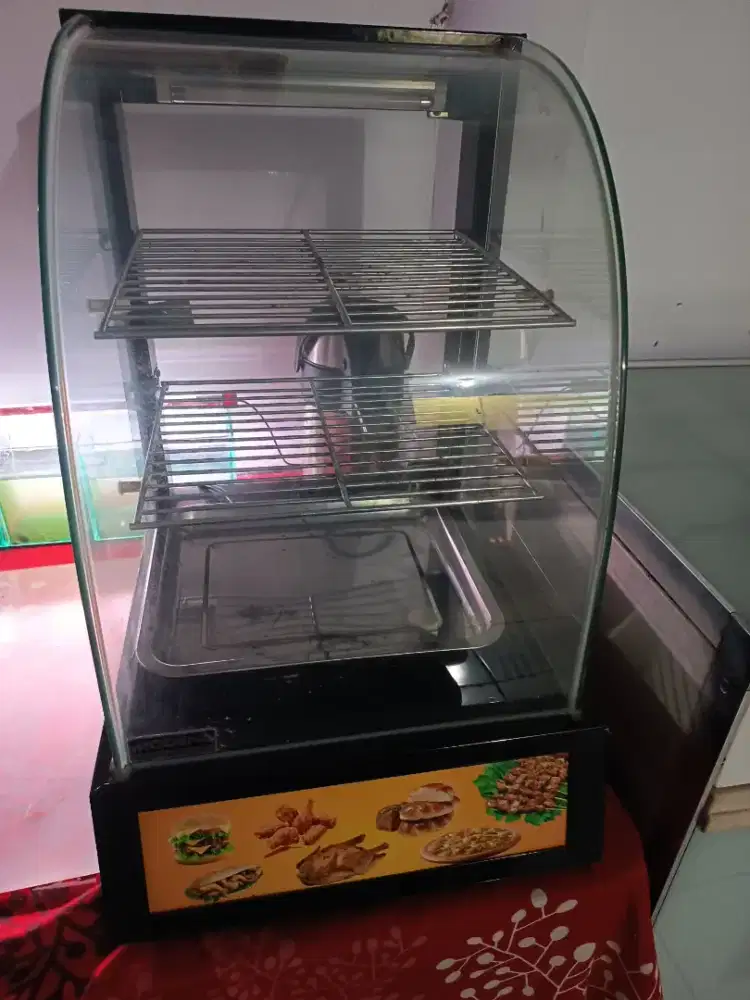 Mesin penghangat ayam goreng,kue dll