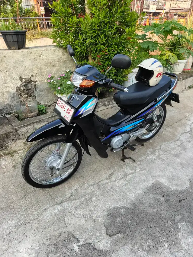 RESTORASI SUPRA 1999 PLAT DEPOK + HELM