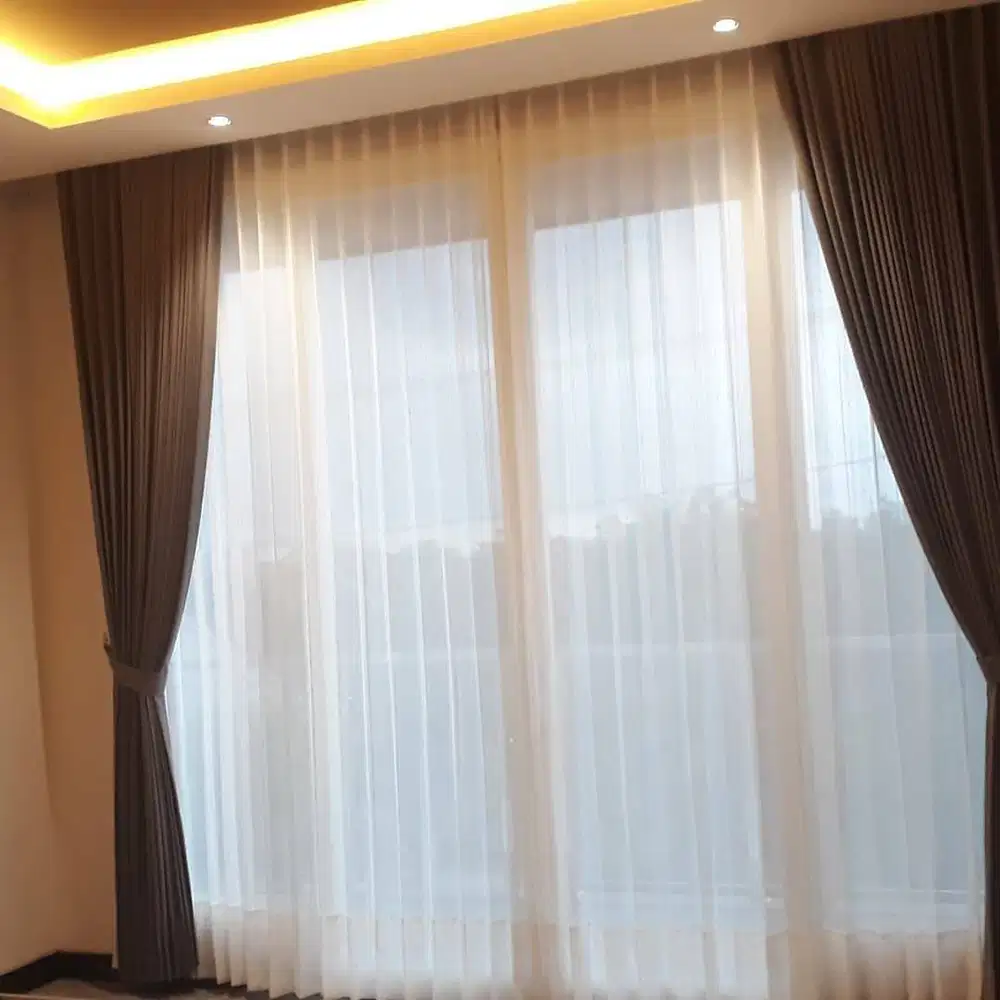Jasa Pasang Gorden Custom Wallpaper Dinding 3D Gordyn Hordeng Korden