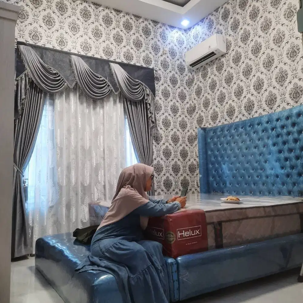 Jual Gorden Jendela & Pintu Gordyn Model Terbaru Wallpaper Dinding 3D