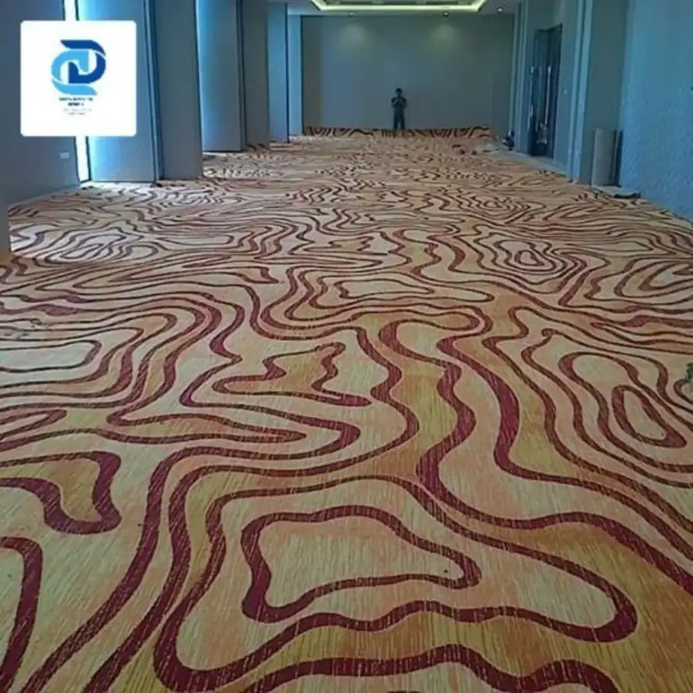 Karpet lantai rumah kantor hotel polos sampai custom motif murmer