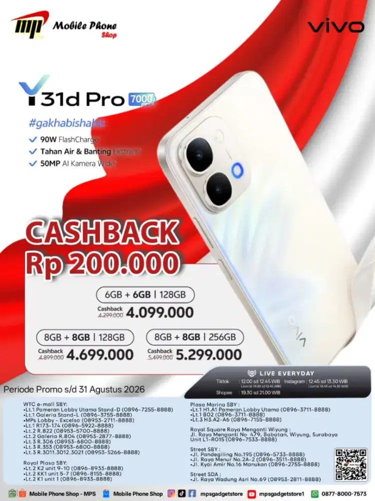 READY VIVO Y31D PRO