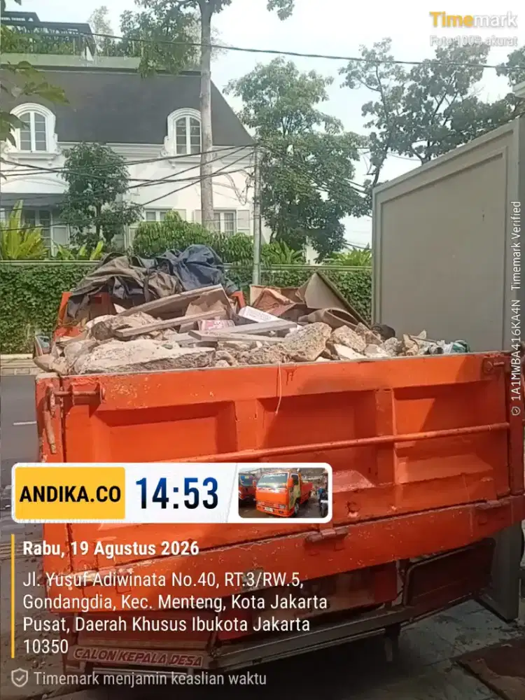Jasa buang puing dan sampah