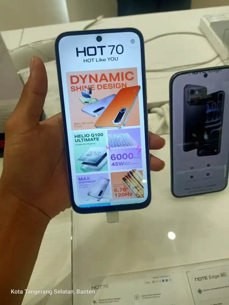 Infinix HOT 70 (6/256GB).Bisa cicilan tanpa kartu kredit dan tanpa DP