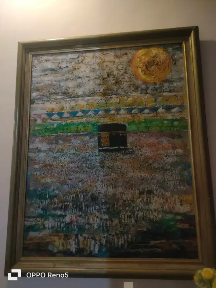 Lukisan Ka'bah & jemaah haji